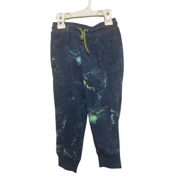 New Cat & Jack Size 3T PolyCotton Splattered Drawstring Waist Jogger Pants - Picture 1 of 4